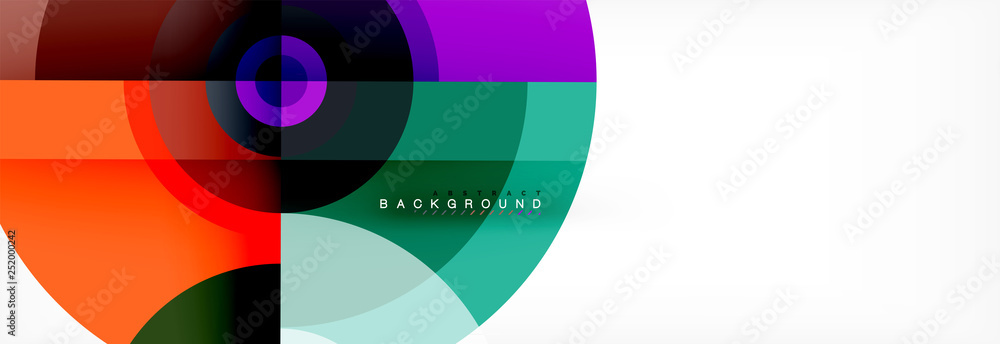 Round circles and triangles abstract background Round circles and triangles abstract background