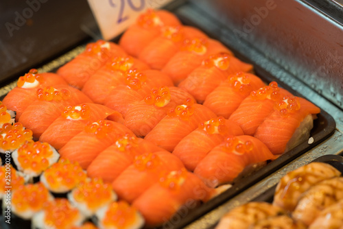 Sushi at market- thai street food