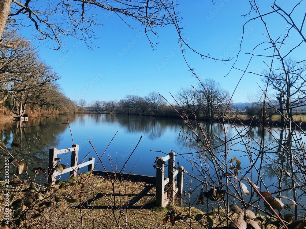 Obraz premium Lake in winter