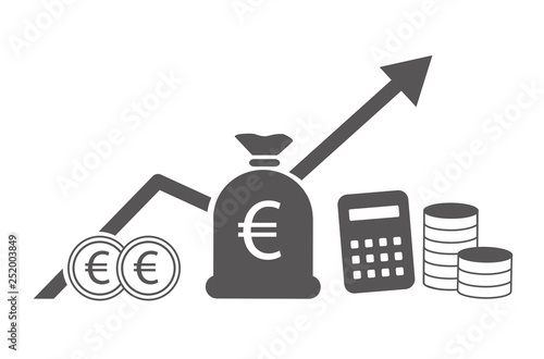 Geldanlage und Investment - Vektor Illustration