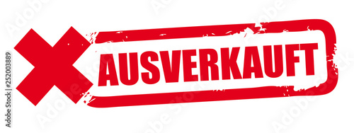 Stempel Ausverkauft - Vektor Illustration