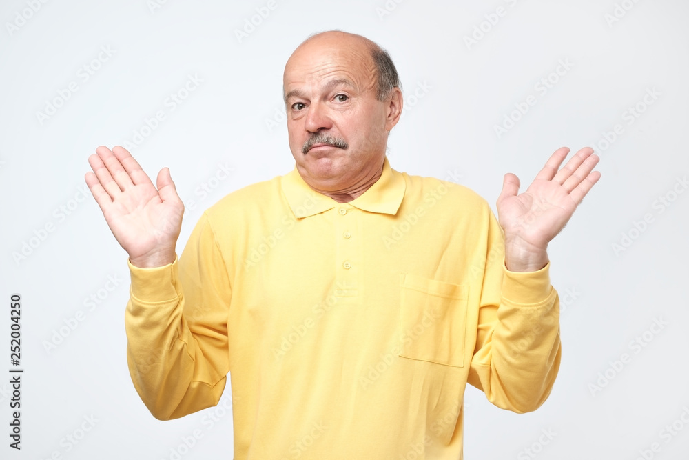 Handsome mature worker or fathert asking who cares, so what or not my problem Handsome mature worker or fathert asking who cares, so what or not my problem