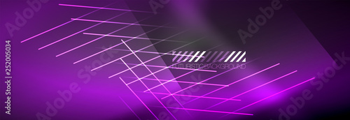 Shiny glowing lights neon color design background