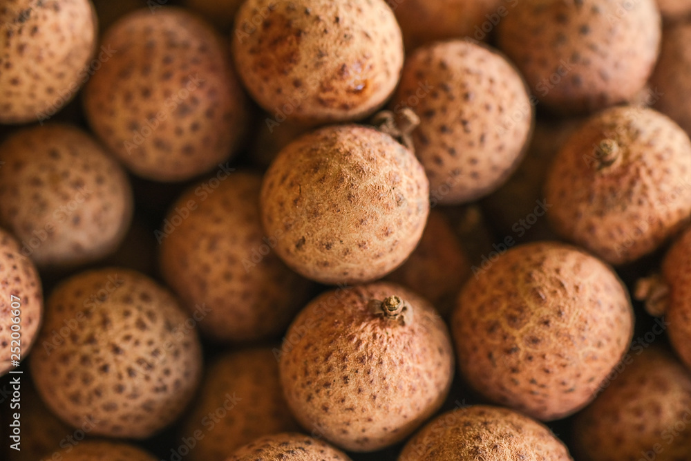 Malaysia's local fruit, Mata Kucing or Dimocarpus longan malesianus shot on isolated background. Malaysia's local fruit, Mata Kucing or Dimocarpus longan malesianus shot on isolated background.