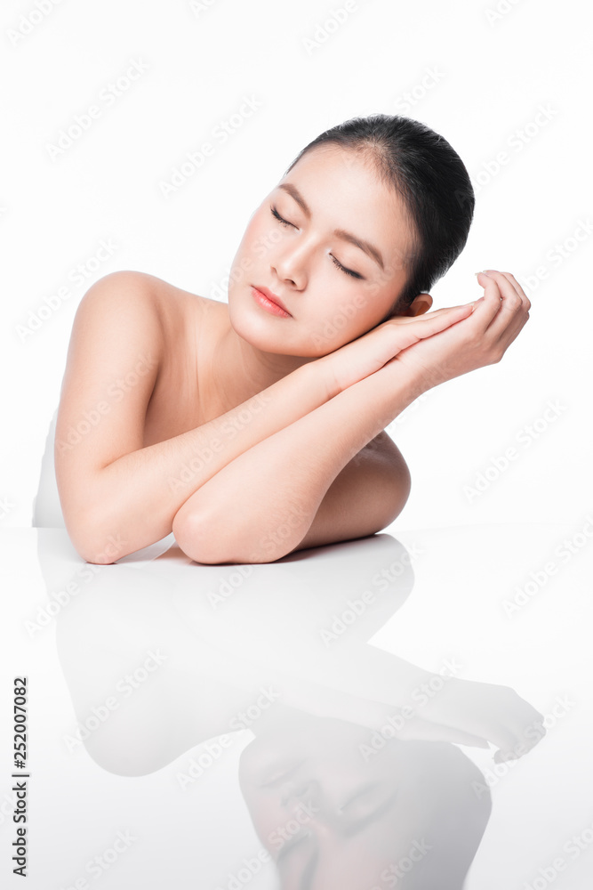 Youth and Skin Care Concept. Beauty Spa Asian Woman with perfect skin Portrait. Youth and Skin Care Concept. Beauty Spa Asian Woman with perfect skin Portrait.