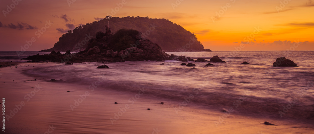 Yanui Beach in Sunset, Phuket Thailand Yanui Beach in Sunset, Phuket Thailand
