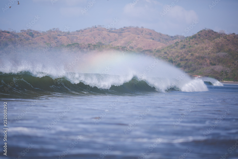 waves and rainbow