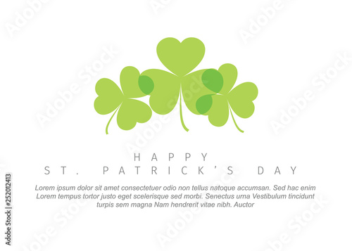St. Patrick's Day greeting card template