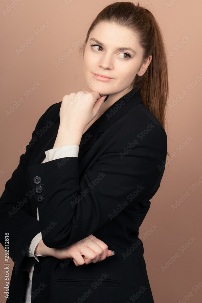 a successful business girl in a office a successful business girl in a office