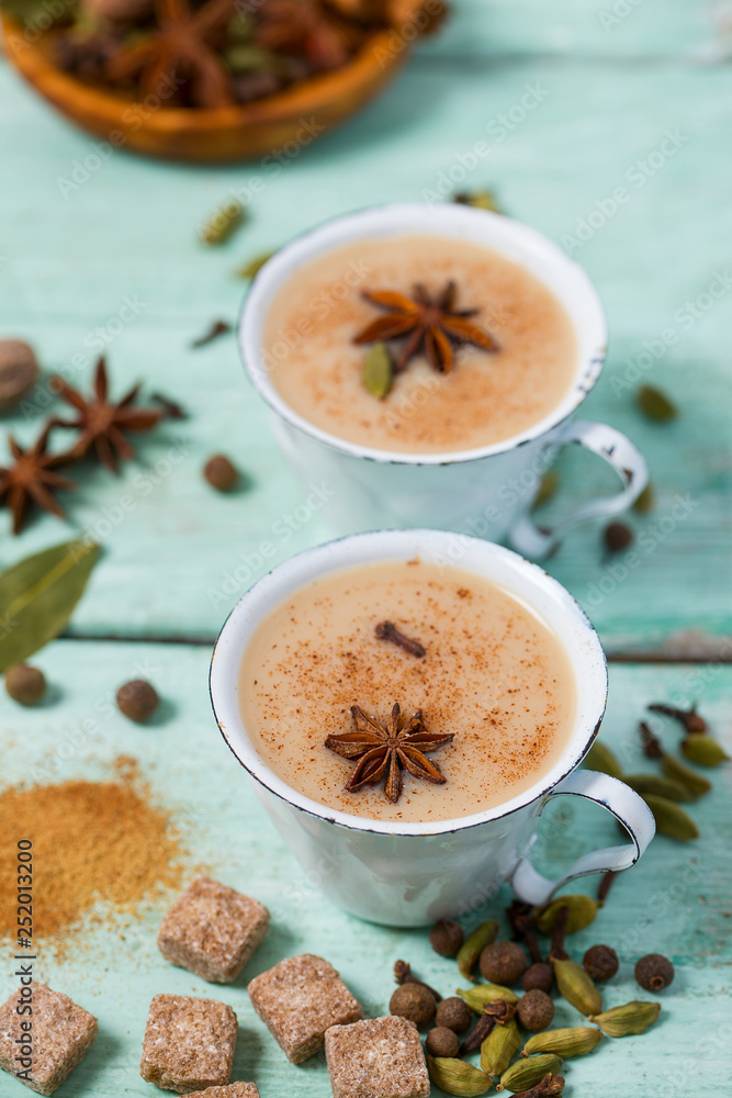 masala tea with different spices masala tea with different spices