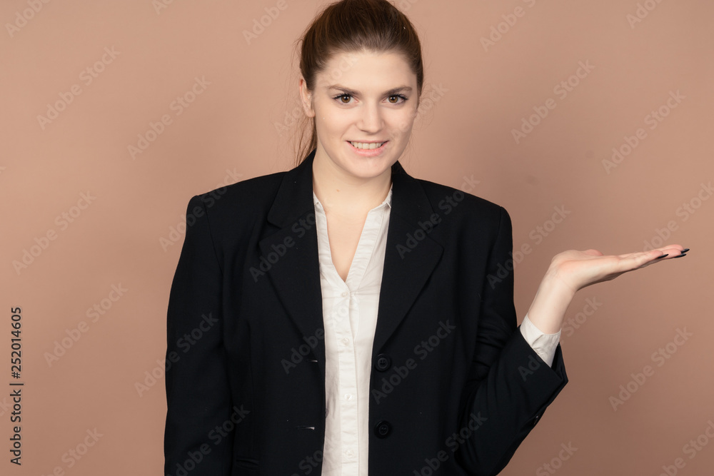 a successful business girl in a office a successful business girl in a office