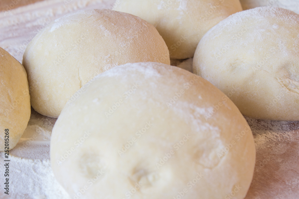 Dough and umka for cooking according to an old recipe. Dough and umka for cooking according to an old recipe.