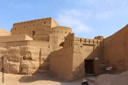 Narin Castle in the town of Meybod  Iran. Narin Castle is a mud-brick fort in the town of Meybod  Iran. This building dating back to the period before the advent of Islam to Iran