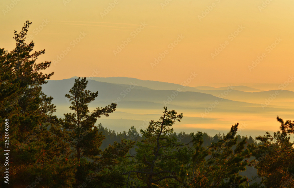 Summer tourist trip to the Ural mountains. Summer tourist trip to the Ural mountains.