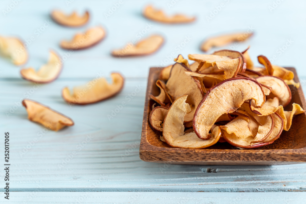 Homemade dried organic apple sliced Homemade dried organic apple sliced