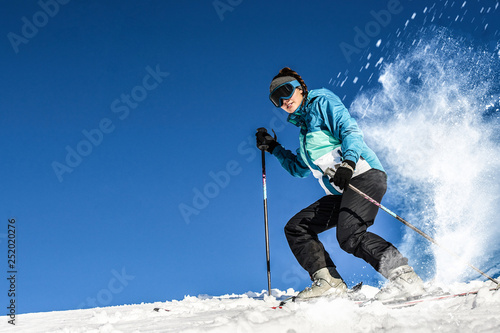 Girl / Woman / Female On the Ski