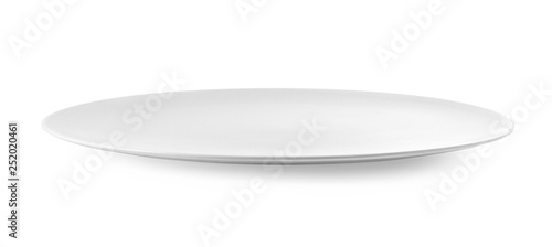 empty plate isolate on white background