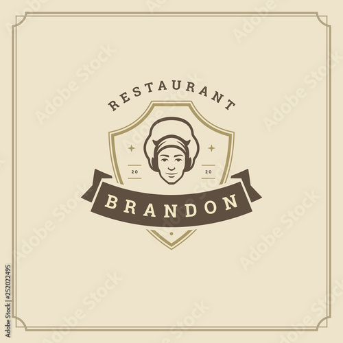 Restaurant logo template vector illustration good for restaurant menu
