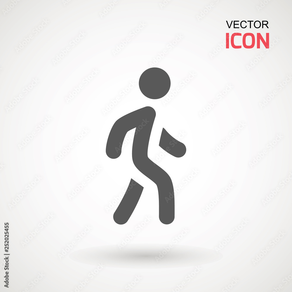 Man walk icon . Walking man vector icon. People walk sign illustration. pedestrian vector sign symbol on white background. Man walk icon . Walking man vector icon. People walk sign illustration. pedestrian vector sign symbol on white background.