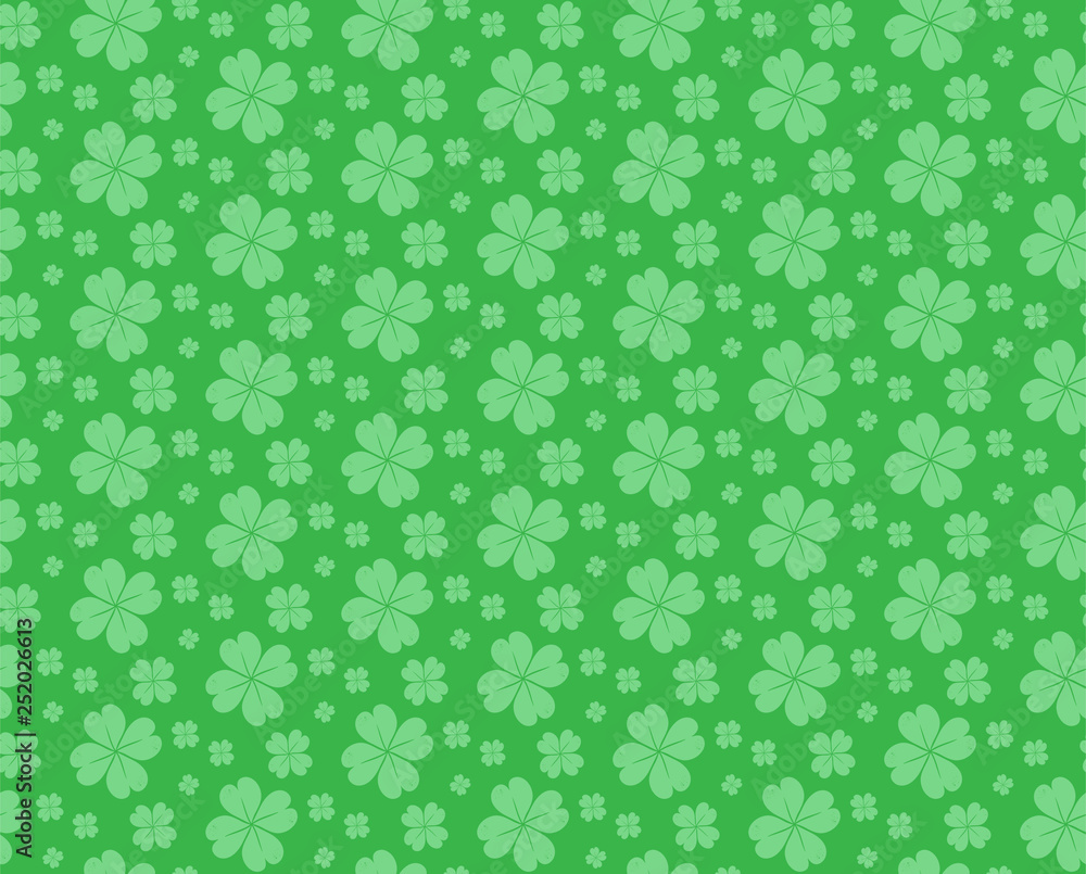 Green Four leaf clover background for St. Patrick's Day Green Four leaf clover background for St. Patrick's Day