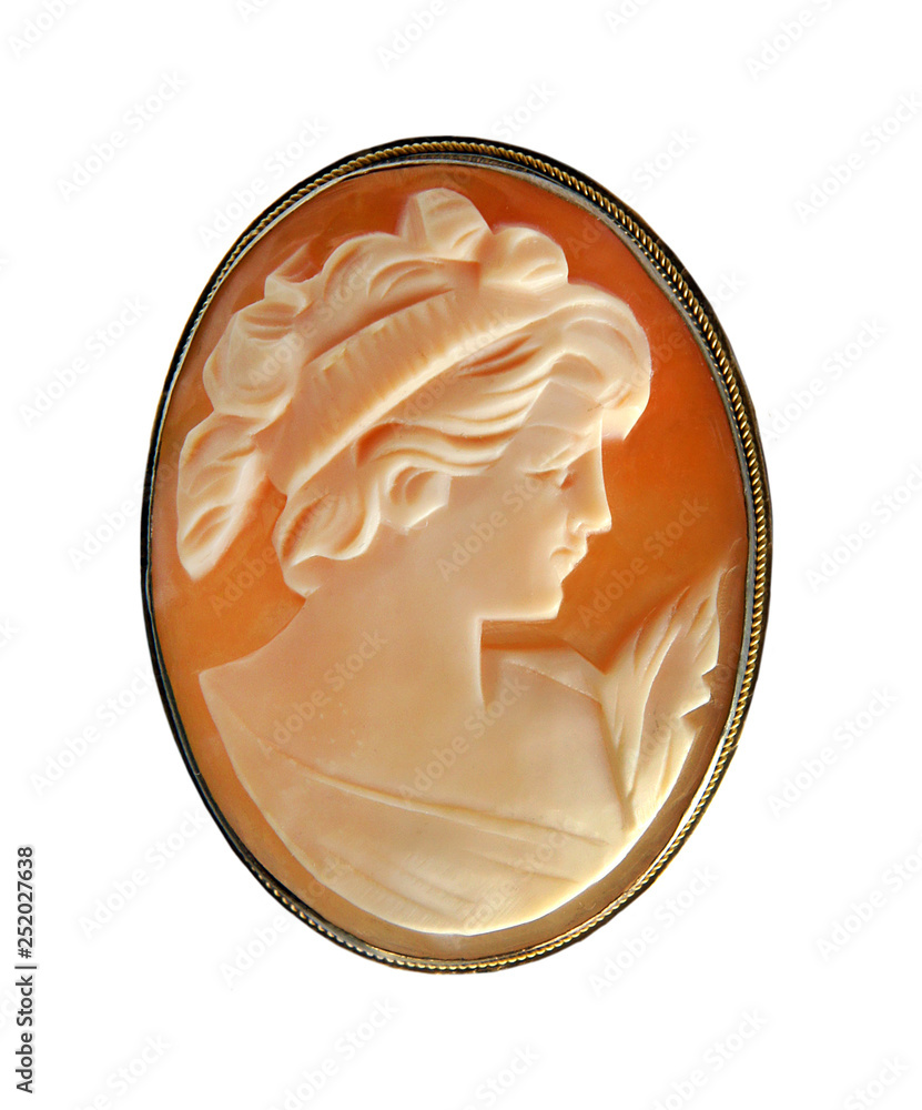 Εκτύπωση καμβά Antique Cameo Pin