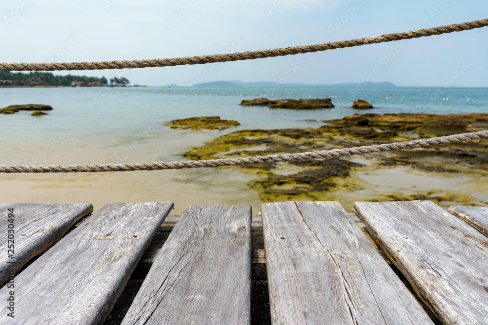 Fototapeta premium pier on the beach