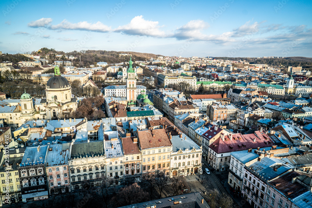 Lviv, panorama of the city