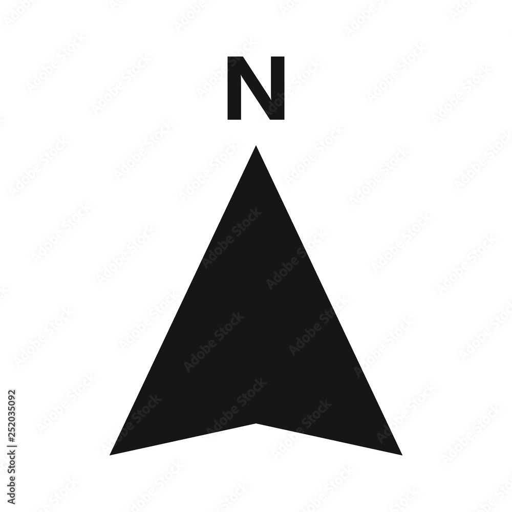 North Arrow icon vector North Arrow icon vector