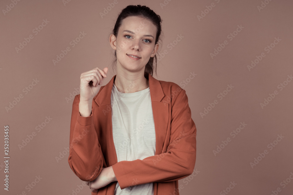 a successful business girl in a office a successful business girl in a office