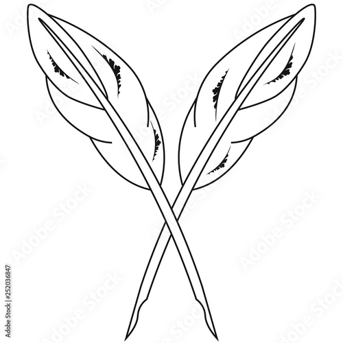 Masonic symbol of Secretary for Blue Lodge Freemasonry