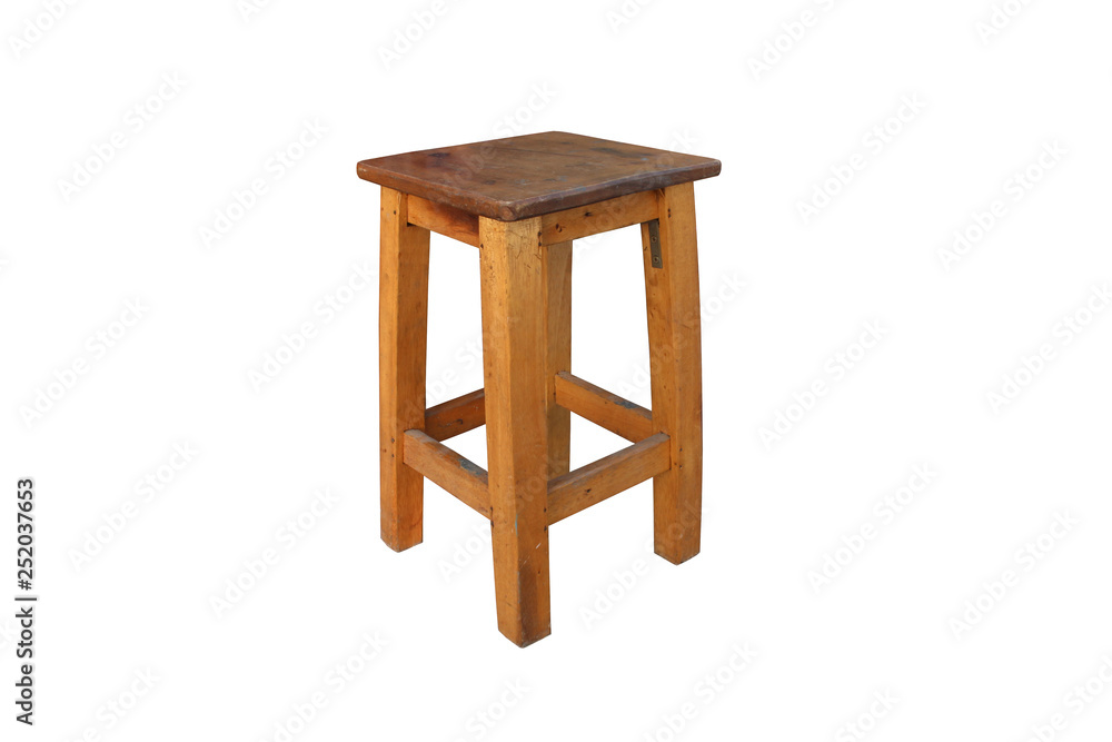 wood chair on isolated white wood chair on isolated white