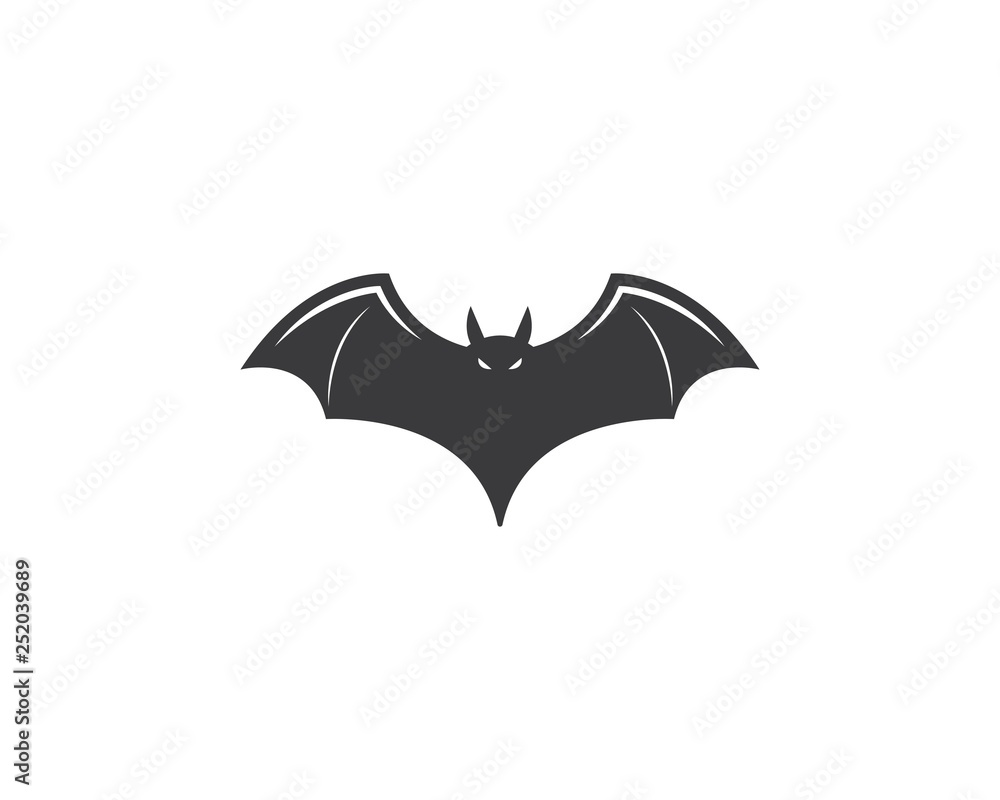 Fototapeta premium bat ilustration vector icon logo