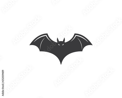 bat ilustration vector icon logo