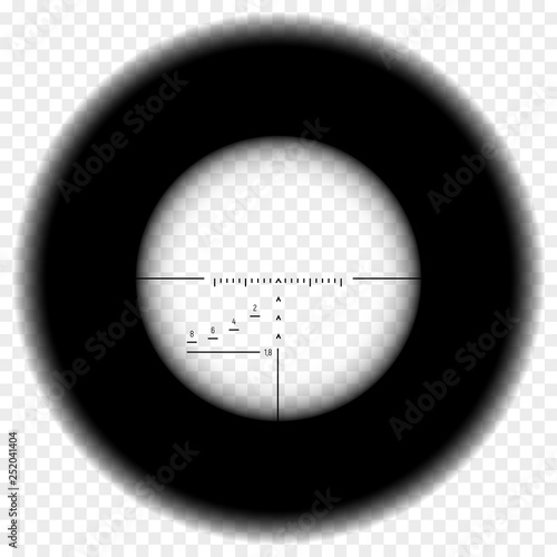 Canvastavla Realistic sniper scope sight