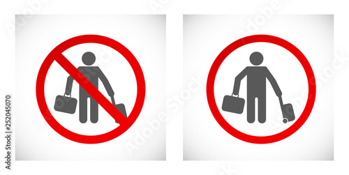 passenger icon forbidden sign