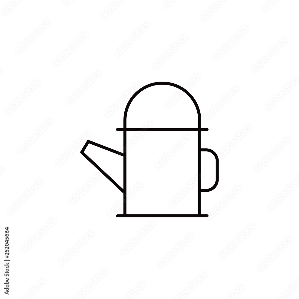 Watering can thin line icon. Watering can thin line icon.