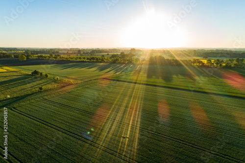 Landschaft in Deutschland aus der Luft photo