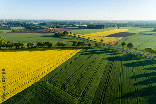 Luftaufnahme der Landschaft in Deutschland © Christian Schwier