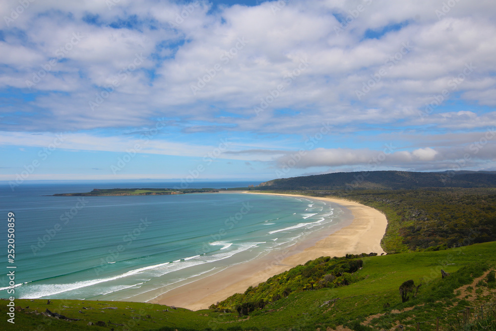 Tautuku Bay from Florence Hill Lookout, The Catlins,  South Island, New Zealand