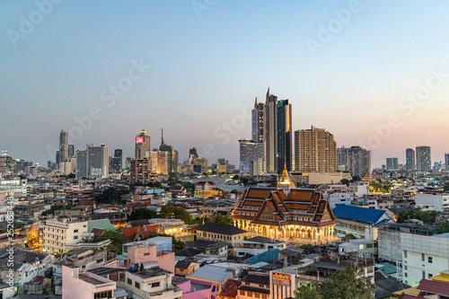 Bangkok Skyline Dämmerung