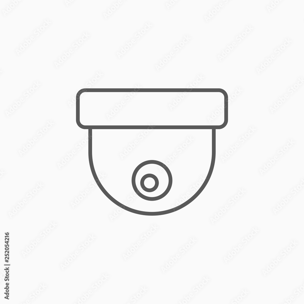 security camera icon, CCTV vector security camera icon, CCTV vector