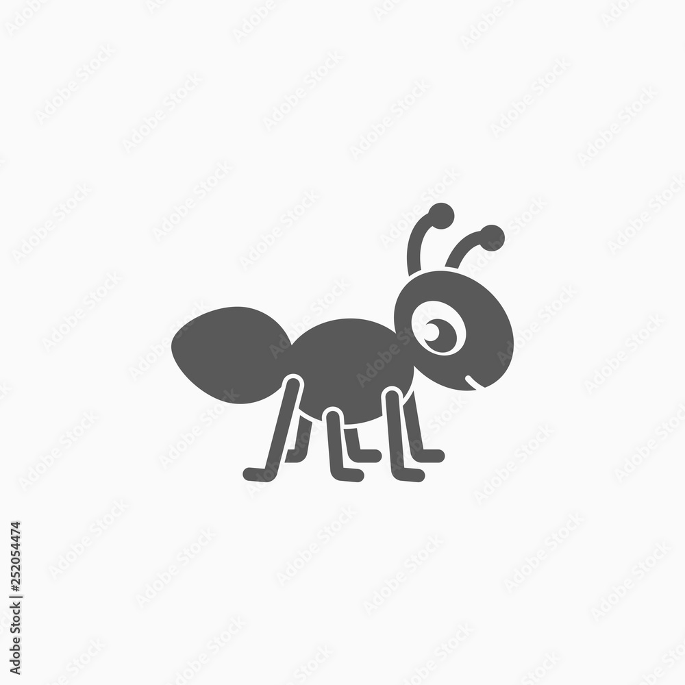 ant icon, animal vector ant icon, animal vector