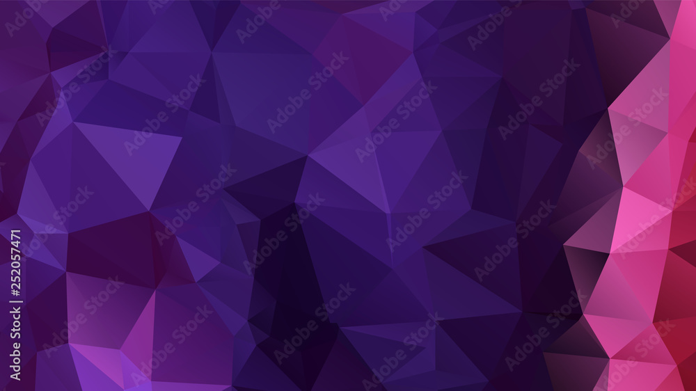 Abstract Purple Color Polygon Background Design, Abstract Geometric Origami Style With Gradient