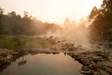 Hot Springs in chae son nation park, Lampang Thailand - Natural Mineral Water.