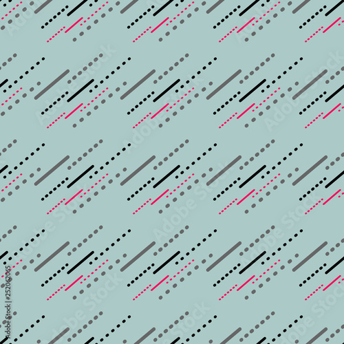 Seamless retro pattern of dashes in strict order. Eps10