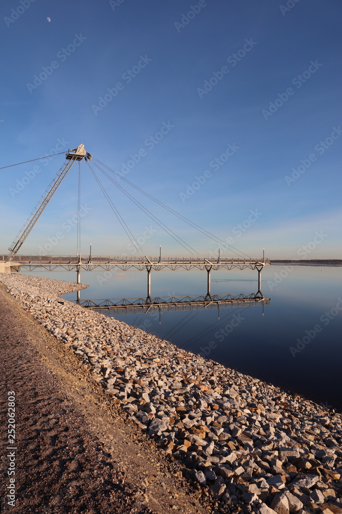 Die Seebrücke im Grossräschener See Die Seebrücke im Grossräschener See