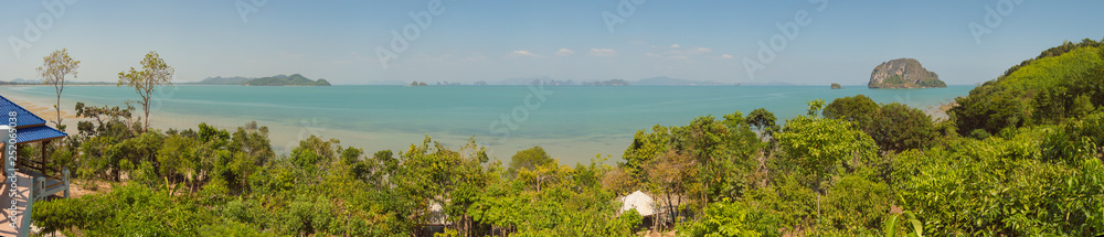 A scenic view of a paradise beach A scenic view of a paradise beach