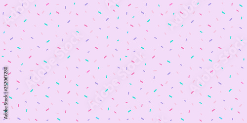 Sprinkle pattern seamless in pastel color for candy background, baby fabric print, bakery wallpaper, textile, sweet wrapping paper, dessert web banner and cute card design