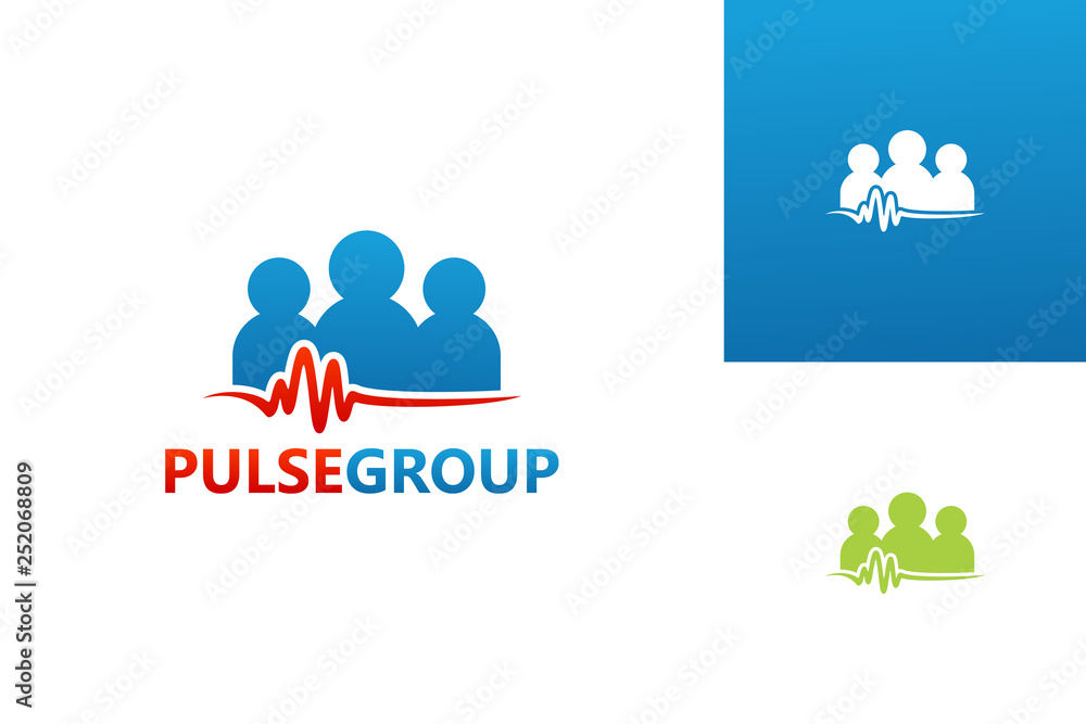 Pulse Group Logo Template Design Vector, Emblem, Design Concept, Creative Symbol, Icon Pulse Group Logo Template Design Vector, Emblem, Design Concept, Creative Symbol, Icon