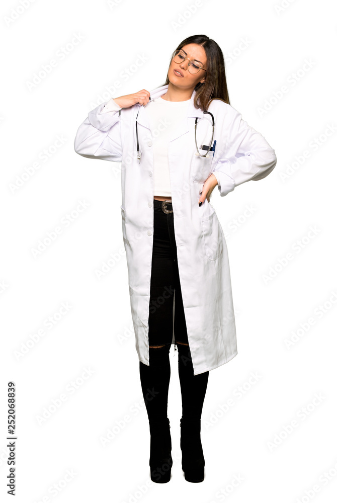 Full body of Young doctor woman with a lot of heat Full body of Young doctor woman with a lot of heat